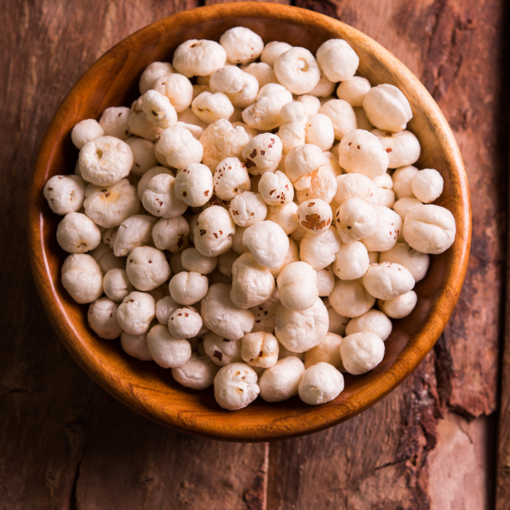 Premium roasted Plain Makhana, a high-protein snack